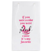 Sie waren rosa - Geschenktasche Kleine Geschenktüte (Vorderseite)