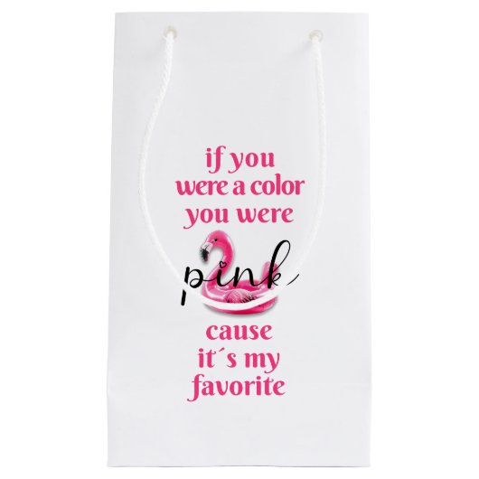 Sie waren rosa - Geschenktasche Kleine Geschenktüte (Vorderseite)