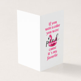 Sie waren rosa - Grußkarte