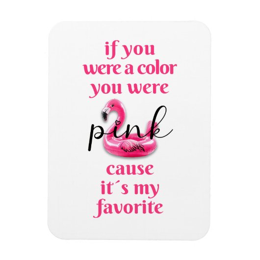 Sie waren rosa - magnet (Vertikal)