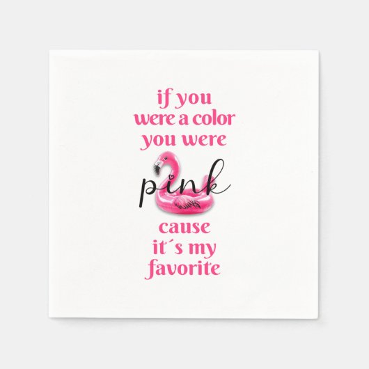 Sie waren rosa - serviette (Vorderseite)
