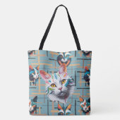 Sie warten auf ihre Zufriedenheit Tasche (Rückseite)