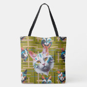 Sie warten auf ihre Zufriedenheit Tasche (Rückseite)