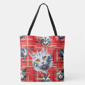 Sie warten auf ihre Zufriedenheit Tasche (Rückseite)