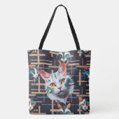 Sie warten auf ihre Zufriedenheit Tasche (Rückseite)