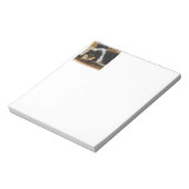Sie wartet Tri Color Collie Notizblock (Rotiert)