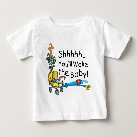 Sie Weckte das Baby Baby T-shirt (Vorderseite)