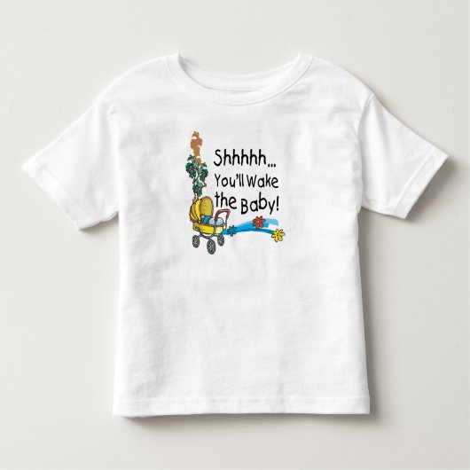 Sie Weckte das Baby Kleinkind T-shirt (Vorderseite)