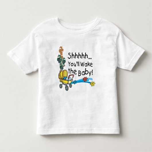 Sie Weckte das Baby Kleinkind T-shirt (Vorderseite)