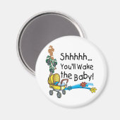 Sie Weckte das Baby Magnet (Vorderseite/Rückseite)