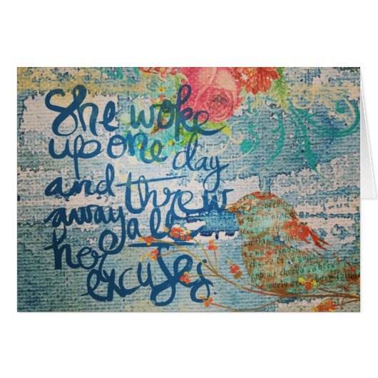 Sie Weckte eines Tages keine Ausreden mehr sammeln (Vorderseite (Horizontal))