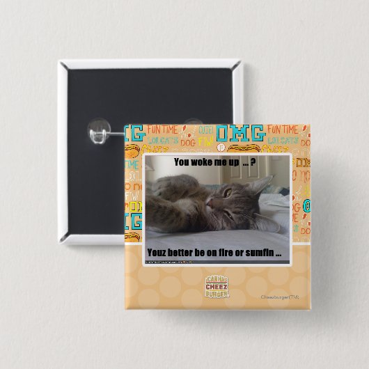 Sie weckten mich oben button (Vorne & Hinten)