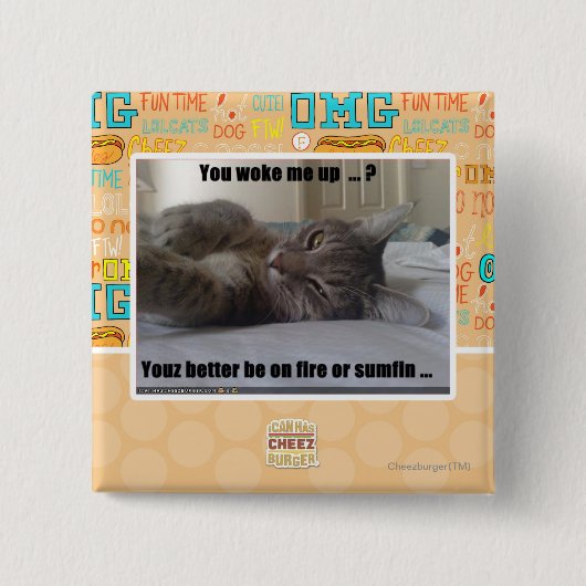 Sie weckten mich oben button (Vorderseite)