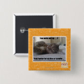 Sie weckten mich oben button (Vorne & Hinten)