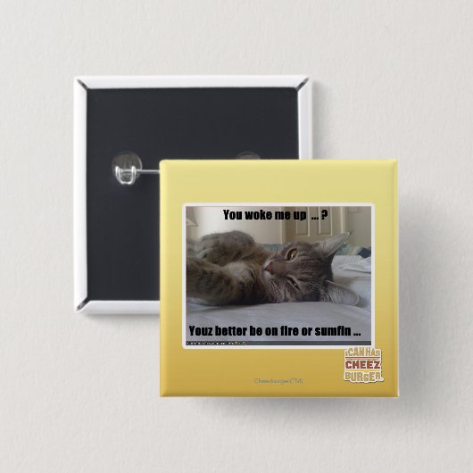 Sie weckten mich oben button (Vorne & Hinten)