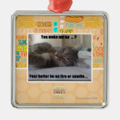 Sie weckten mich oben ornament aus metall (Vorne)