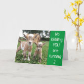 **SIE WERDEN 2*** KEIN KIND! BIRTHDAY CARD KARTE (Gelbe Blume)