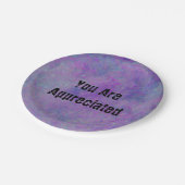 Sie werden als Abstrakter Lila Mitarbeiter geschät Pappteller (Schrägansicht)