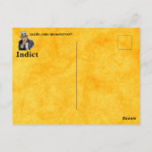 Sie werden auf der Postkarte angezeigt (Rückseite)