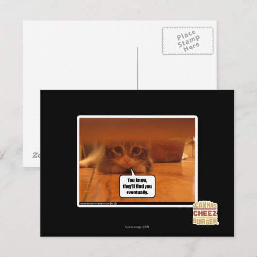 Sie werden dich finden postkarte (Vorne/Hinten)