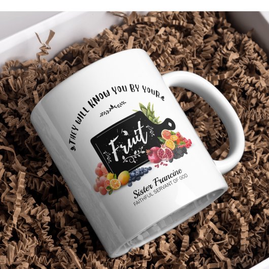 Sie werden dich nach deiner Frucht-Tasse kennen Kaffeetasse