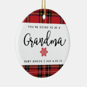 Sie werden die Ankündigung der Großmutter-Schwange Keramik Ornament (Rechts)