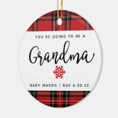 Sie werden die Ankündigung der Großmutter-Schwange Keramik Ornament (Links)