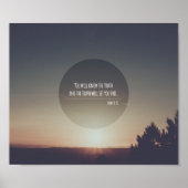 Sie werden die Wahrheit John 8:32 Verse Poster ken (Vorne)