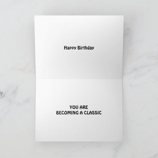 SIE WERDEN EINE KLASSISCHE GEBURTSKARTE KARTE (Innenseite)