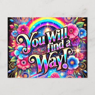 Sie werden einen Weg finden Postkarte