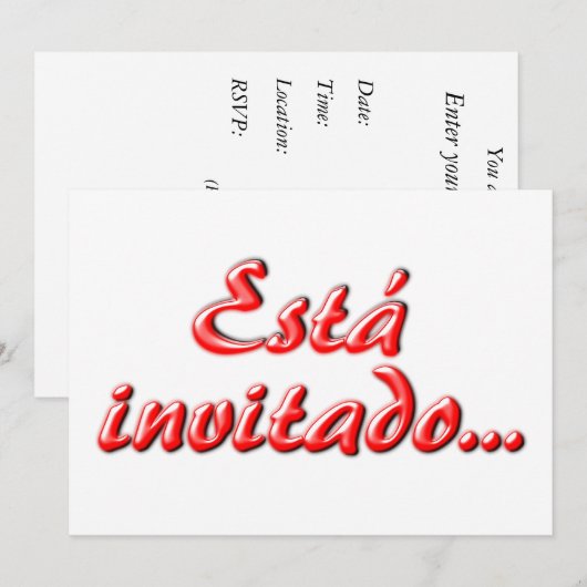 Sie werden eingeladen einladung (Vorne/Hinten)