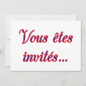 Sie werden eingeladen einladung (Vorderseite)