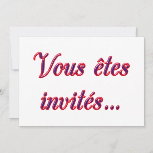 Sie werden eingeladen einladung (Vorderseite)