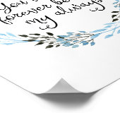 Sie werden für immer meine Kunst Printmedien sein Poster (Ecke)