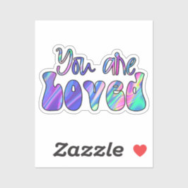 Sie werden geliebt aufkleber