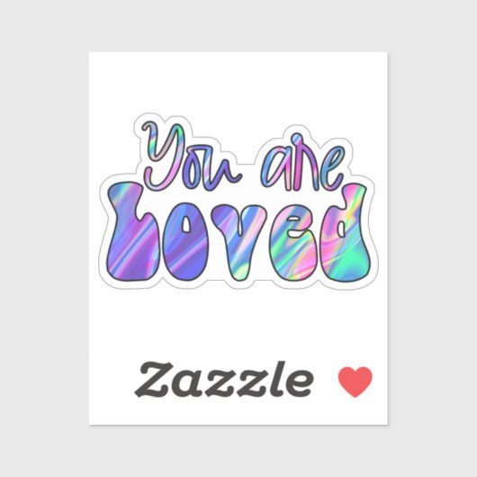 Sie werden geliebt aufkleber (Blatt)