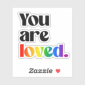 Sie werden geliebt aufkleber (Blatt)