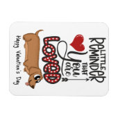 Sie werden geliebt... Ein Valentin vom Hund-Kühlsc Magnet (Horizontal)