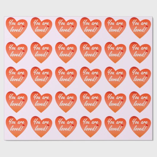 Sie werden geliebt geschenkpapier (Flach)
