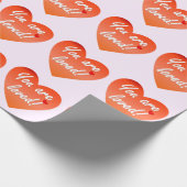 Sie werden geliebt geschenkpapier (Ecke)