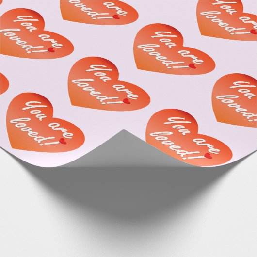 Sie werden geliebt geschenkpapier (Ecke)