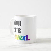 Sie werden geliebt kaffeetasse (Vorderseite Links)