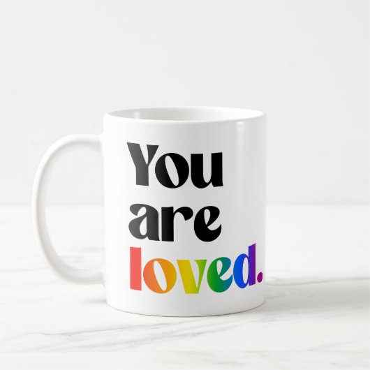 Sie werden geliebt kaffeetasse (Links)