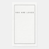 Sie werden geliebt serviette (Vorderseite)