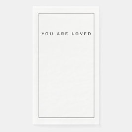 Sie werden geliebt serviette