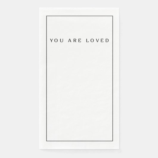 Sie werden geliebt serviette (Vorderseite)