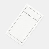 Sie werden geliebt serviette (Ecke)