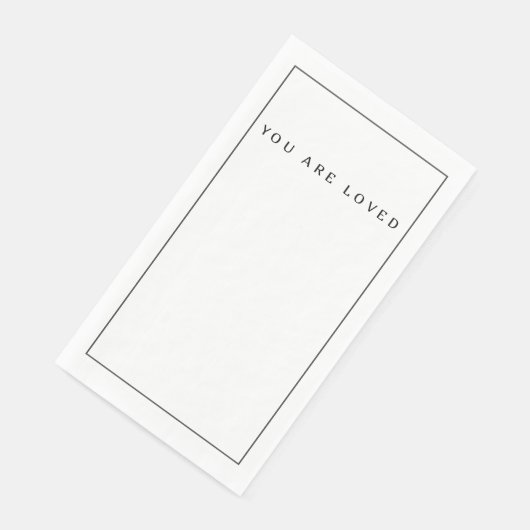 Sie werden geliebt serviette (Ecke)