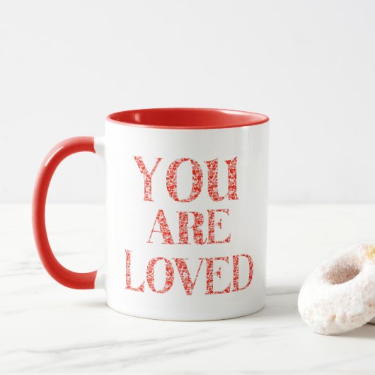 Sie werden geliebt tasse (Mit Donut)
