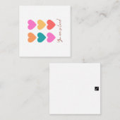 Sie werden geliebt - Valentinstag Card Mitteilungskarte (Vorne/Hinten)